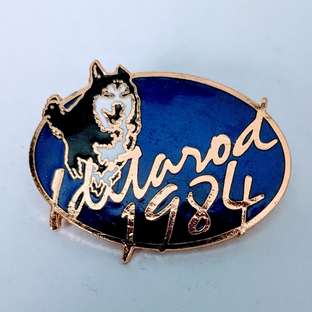 Blue and Gold Iditarod 1984 Pin